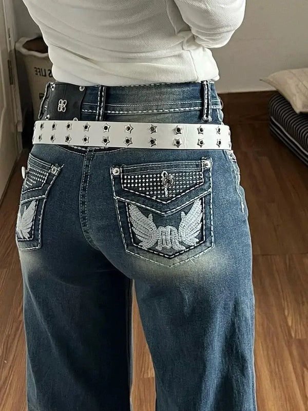 Harajuku Baggy Jeans Oversized Denim Trousers For Women Jeans