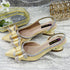 Italian Design Elegant Women's Rhinestone Heels Set