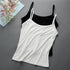 Stylish Women's Solid Color Sleeveless Sling Camisoles & Crop Tops - Slimming Vests for Comfortable Layering and Everyday Wear