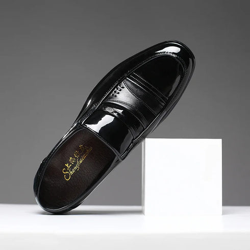 Stylish Men's Oxford Dress Shoes - Formal Round Toe Business and Wedding Loafers for Every Occasion, Comfortable and Breathable Fashion Footwear