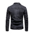 Men's Retro Slim Fit Jean Jacket with Stand Collar for Autumn and Winter - Stylish Casual Motorcycle Outerwear