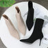 Sexy Sock Boots Knitting Stretch High Heels for Women Fashion Shoes Ankle Boots