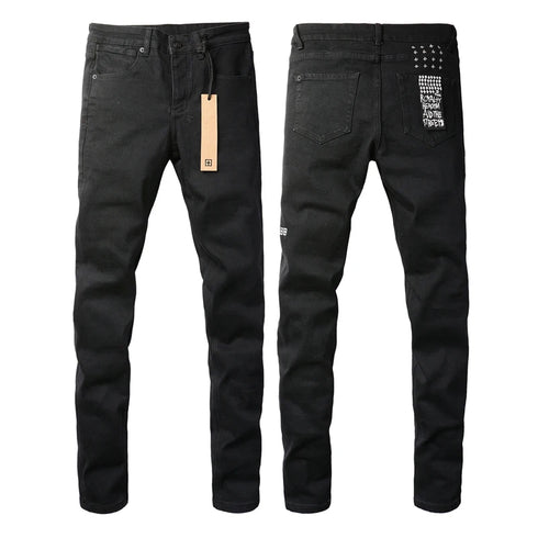 24fw American Fashion Retro Washed Ripped Denim Pants