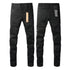 24fw American Fashion Retro Washed Ripped Denim Pants