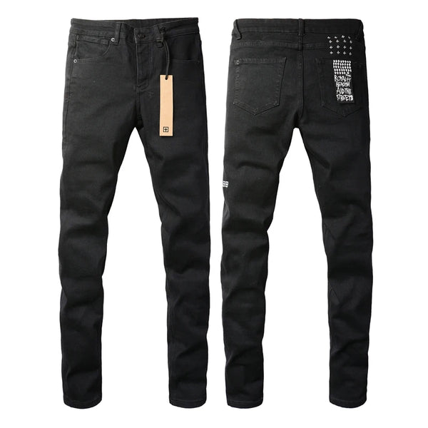 High Street Stretch Slim Jeans for Hip Hop Style