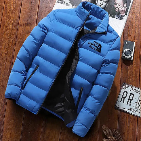 Trendy Casual Men's Winter Parka with Stand Collar - Warm Down Jacket for Street Fashion and Everyday Wear