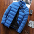 Trendy Casual Men's Winter Parka with Stand Collar - Warm Down Jacket for Street Fashion and Everyday Wear