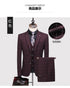 Men's Business Casual Suit Set Blazer Vest Pants Fashionable Slim Fit for Weddings and Work