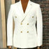 Sophisticated Double Breasted Men's Blazer with Peak Lapel – Elegant Dinner Jacket for Weddings and Business Events