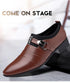 Luxurious Men's Leather Oxfords - Breathable Formal Dress Shoes for Office, Weddings, and Daily Wear, Elegant Slip-On Moccasins with Rubber Outsole