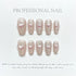 10pcs Artistic Press On Nails Featuring Elegant French Style with Hand Painted 3D Floral Designs - Perfect Summer Short Tips for Parties
