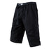 Mens Crop Pants Casual Cargo Shorts with Zipper Pockets