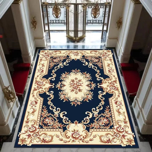 Luxury Floral Area Rug for Living Room and Bedroom Home Decoration