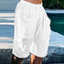 Fashion Summer Men's Linen Shorts Cargo Beach Shorts for Men