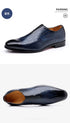 Comfortable Breathable Business Men's Loafers - Classic Low-Cut PU Leather Oxfords with Square Toe for Casual and Formal Occasions