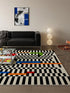 Modern Fashion Striped Area Rugs for Living Room and Bedroom Non-Slip Floor Mat