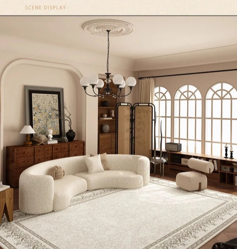 Persian Retro Living Room Carpet Large Size Luxury Rug for Bedroom and Cloakroom Decor