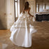 Boho Beach Long Wedding Dress Sweetheart A-Line Satin Bridal Gown Formal Prom Ball Gown