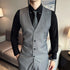 Fashion Business Casual Suit Set for Men with Vest and Trousers for Wedding