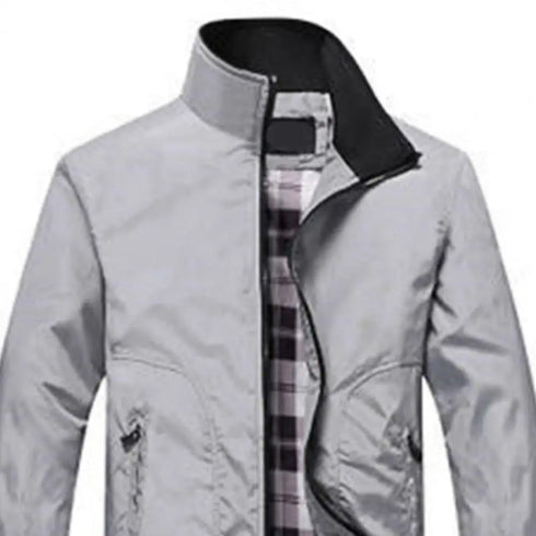 Stylish Men's Spring Jacket with Elastic Cuffs - Versatile Casual Outdoor Coat for Autumn Mountaineering Adventures