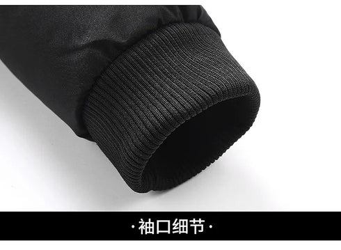 Men's Thick Thermal Cotton Parka Jacket for Winter - Windproof Casual Outerwear in Sizes M-5XL