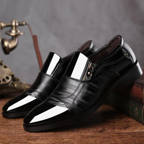 Elegant Slip-On Men's Oxford Shoes for Formal Events
