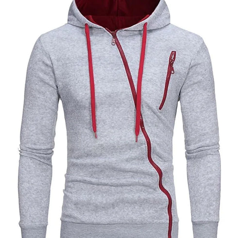 Men's Casual Sports Hooded Jackets - Stylish Daily Outwear with Zipper and Pockets for All Seasons