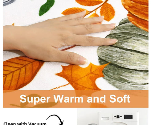 Floral Style Living Room Carpet Machine Washable Large Area Decorative Rug