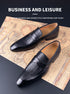 Stylish Handmade Genuine Leather Loafers for Men - Perfect for Business, Parties, and Casual Occasions - Breathable Slip-On Point Toe Design