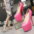 Elegant 18cm Super High Heels Pumps for Women - Chic Leather Wedding & Party Footwear
