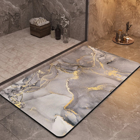 Luxury Bathroom Mats Anti Slip Quick Dry Foot Floor Mat Washable Doormat Carpet