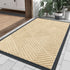 Absorbent Low Profile Entryway Rug Non-Slip Washable Welcome Mat for Heavy Duty Use