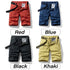 Summer Men Cotton Print Cargo Shorts Casual Breeches Jogger Pants