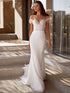 Elegant Sweetheart Mermaid Wedding Dresses with Lace Appliques and Off-the-Shoulder Design