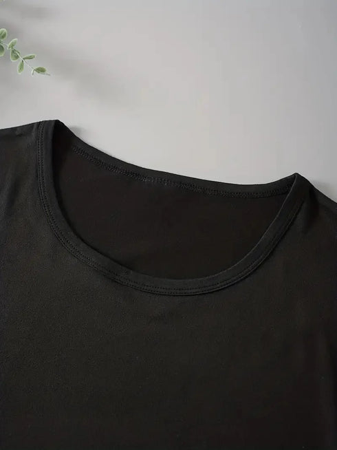 Paris Print Short Sleeve Crew Neck T-Shirt Casual Women's Tops for Spring and Summer