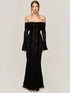 Mozision Lace Off-shoulder Sexy Maxi Dress Elegant Evening Dress