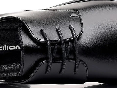 Leather Shoes for Men Casual Derby Square Toe Business Style