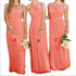 A-Line Chiffon Bridesmaid Dresses Elegant Floor-Length Sleeveless Gown For Wedding Party Occasion