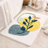Leaves Bathroom Rugs Non Slip Soft Microfiber Bath Mat Extra Soft Water Absorbent Shower Floor Rug
