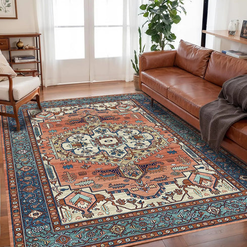 Bohemian Crystal Velvet Rugs for Living Room and Bedroom Waterproof and Dirt Resistant Carpet