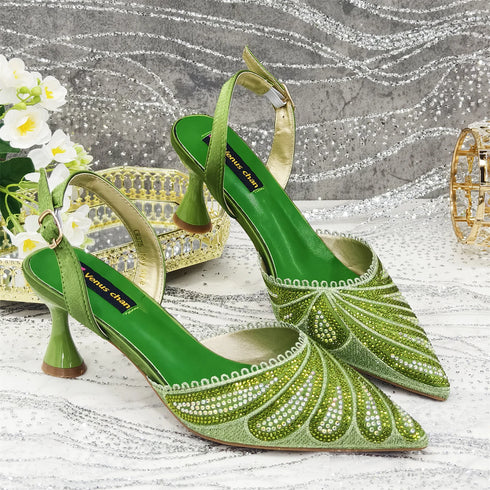 Venus Chan Shoes and Bag Set for Women's Party Heels