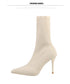 Sexy Sock Boots Knitting Stretch High Heels for Women Fashion Shoes Ankle Boots