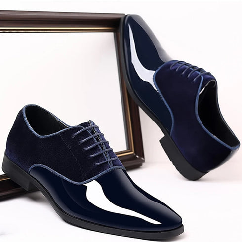 Classic Lace-Up Oxford Shoes for Men - Elegant Formal Footwear for Office, Weddings, and Business Casual Events