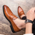 Stylish Italian Leather Penny Loafers for Men - Classic Dress Shoes for Weddings and Formal Events, Available in Big Sizes 38-48