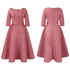 Elegant Women Party Dresses A Line with Waist Belt for Classy Office and Wedding Guests