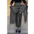 Elastic Waist Jeans For Women High Waist Wide Leg Denim Pants Loose Fit Casual Trousers