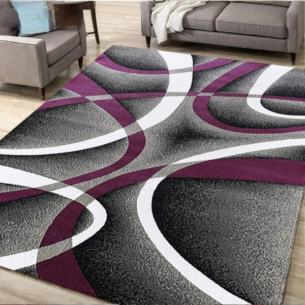 Geometric Area Rug for Living Room Modern Home Decorations Non-Slip Floor Mat