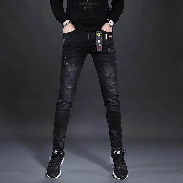 Fashionable Men's Luxury Cowboy Pants Skinny Jeans for Men