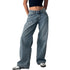 Baggy Boyfriend Jeans for Women Low Rise Straight Leg Streetwear Denim