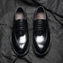 Classic Italian Luxury Men's Elegant Leather Lace Up Oxfords Business Footwear